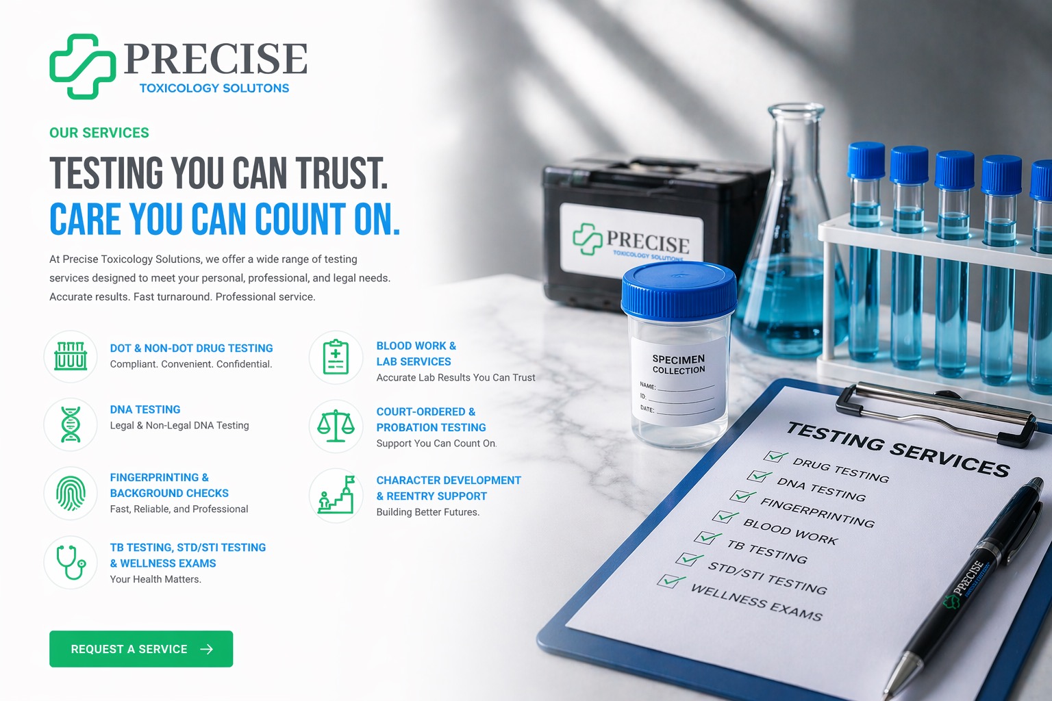 Precise Toxicology Solutions testing services